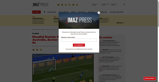 Security scan screenshot of https://imazpress.com/france-monde/mondial-feminin-bresil-et-australie-dernier-train-pour-les-8e