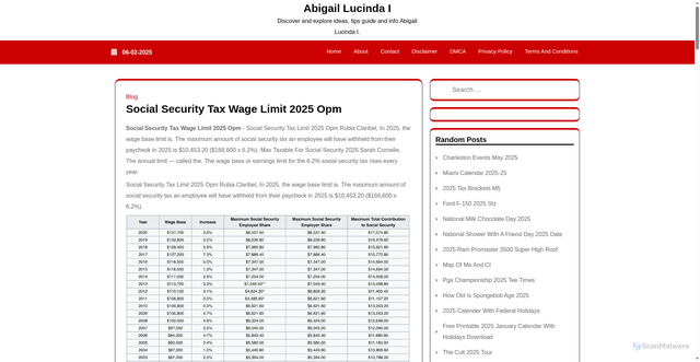 Security scan screenshot of https://abigaillucindai.pages.dev/rkrim-social-security-tax-wage-limit-2025-opm-wfybc/