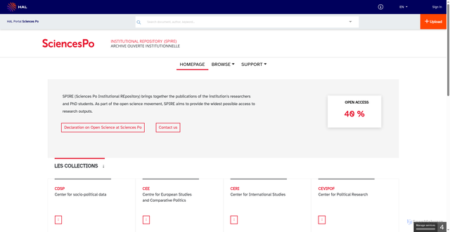 Security scan screenshot of https://sciencespo.hal.science