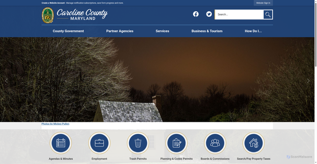 Security scan screenshot of https://www.carolinemd.org/
