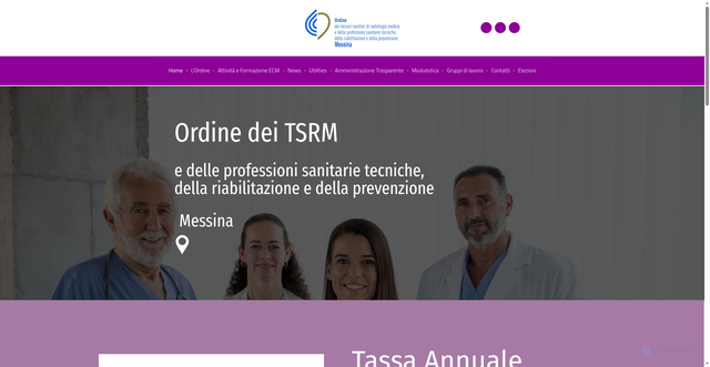 Security scan screenshot of https://www.tsrmmessina.it/