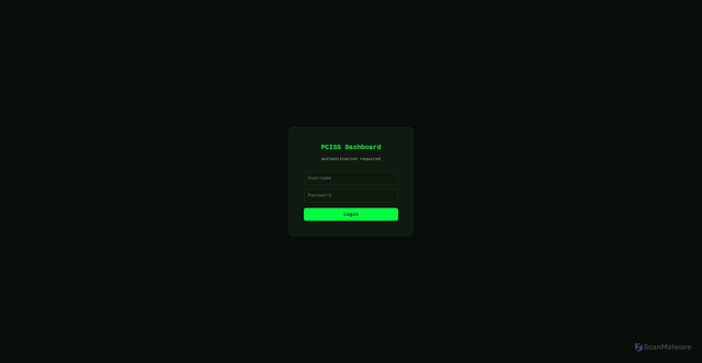 Security scan screenshot of https://pciss-dashboard.pages.dev/