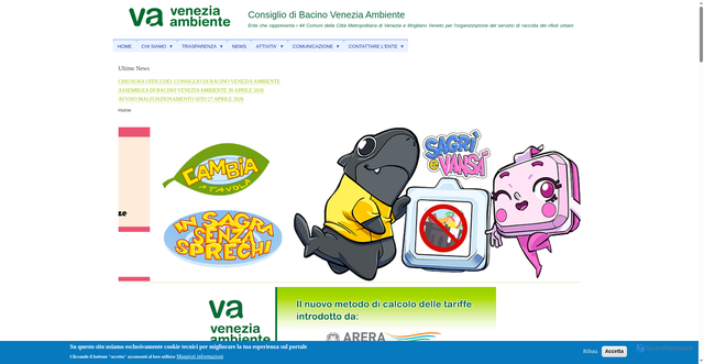 Security scan screenshot of https://www.veneziaambiente.it