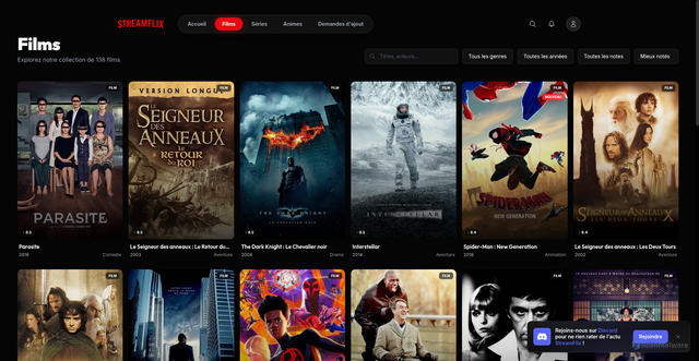 Security scan screenshot of https://streamflix.fr/movies