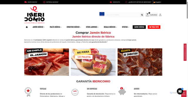 Security scan screenshot of https://ibericomio.es
