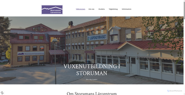 Security scan screenshot of https://storumanslarcentrum.se