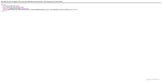 Security scan screenshot of https://broadstreet-common.s3.amazonaws.com