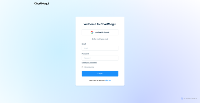 Security scan screenshot of https://app.chartmogul.com/