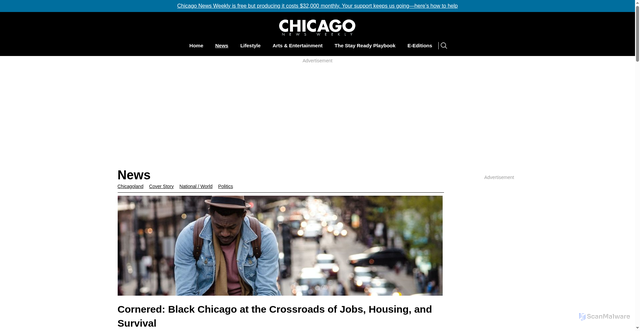 Security scan screenshot of https://www.cnwmedia.com/category/news