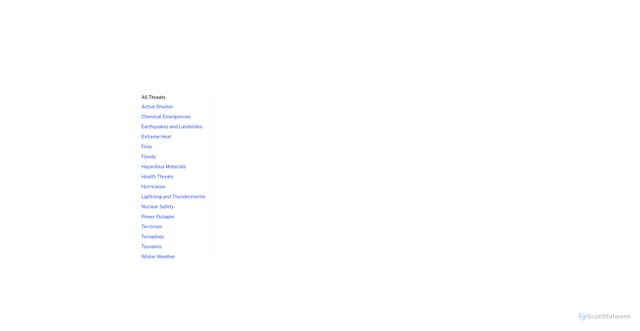 Security scan screenshot of https://www.vaemergency.gov/threats/floods