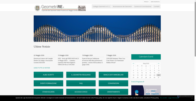 Security scan screenshot of https://www.collegiogeometri.re.it