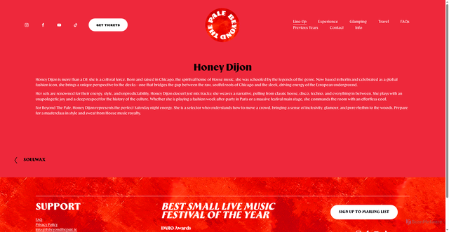 Security scan screenshot of https://www.itsbeyondthepale.ie/lineup-1/blog-post-title-four-7dcwh