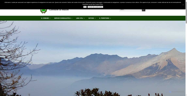 Security scan screenshot of https://www.comune.mattie.to.it/