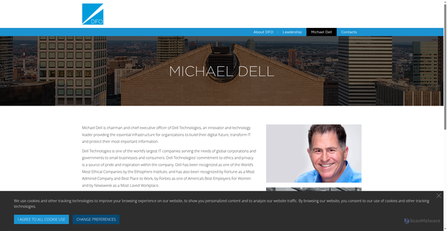 Security scan screenshot of https://www.dellfamilyoffice.com/Michael_Dell