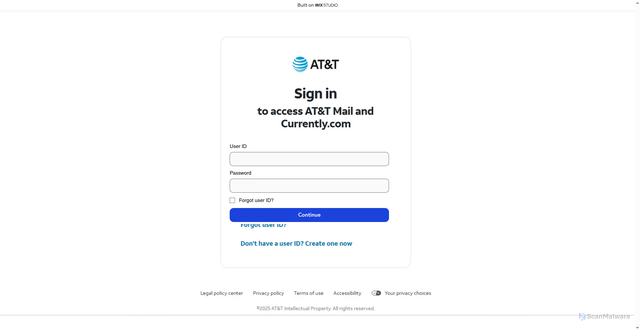 Security scan screenshot of https://noreply-att.wixstudio.com/ec37b49c8ametasiteid