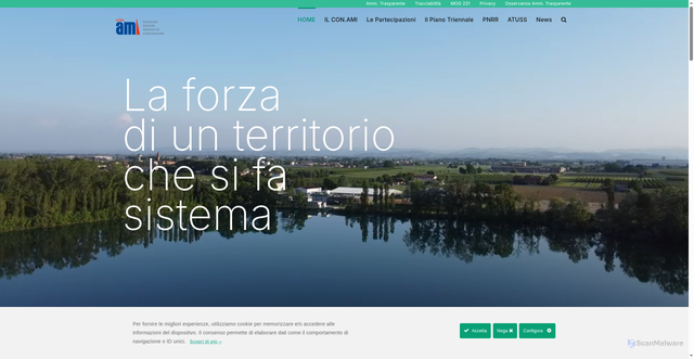 Security scan screenshot of https://www.conami.it/