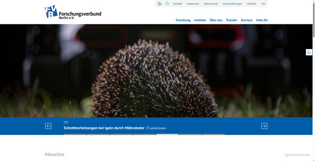Security scan screenshot of https://www.fv-berlin.de/