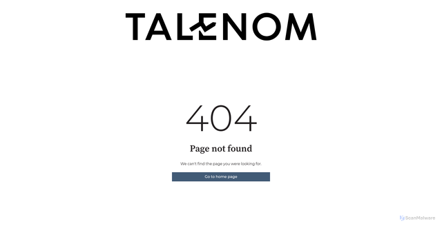 Security scan screenshot of http://talenom-19714054.hs-sites.com/-temporary-slug-25266707-1bb0-421d-925c-e4b9102f59a8