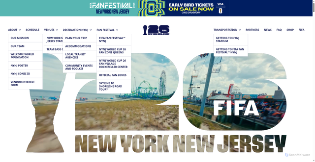 Security scan screenshot of https://nynjfwc26.com/