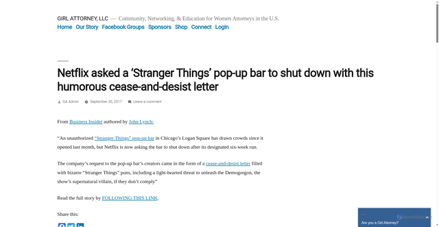Security scan screenshot of https://girlattorney.com/2839-2/