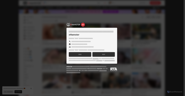 Security scan screenshot of https://th.xhamster.com