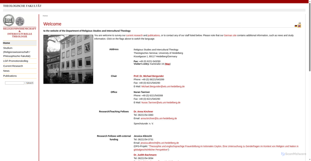 Security scan screenshot of rmserv.wt.uni-heidelberg.de