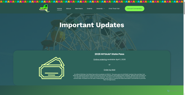 Security scan screenshot of https://www.nyfairs.org/