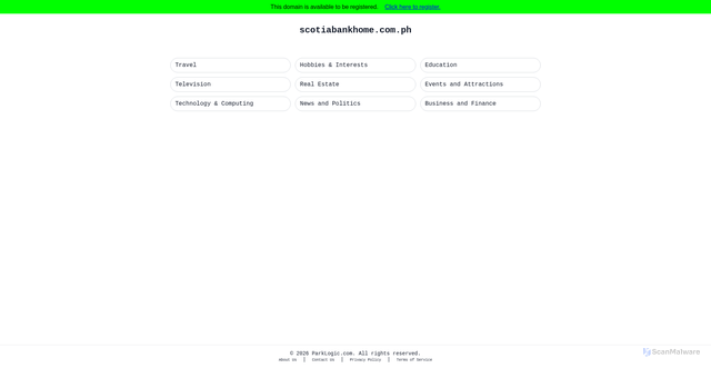 Security scan screenshot of http://scotiabankhome.com.ph/