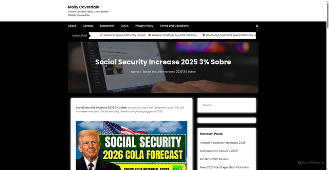 Security scan screenshot of https://mollycoverdaleb.pages.dev/jcvih-social-security-increase-2025-3-sobre-rusqn/