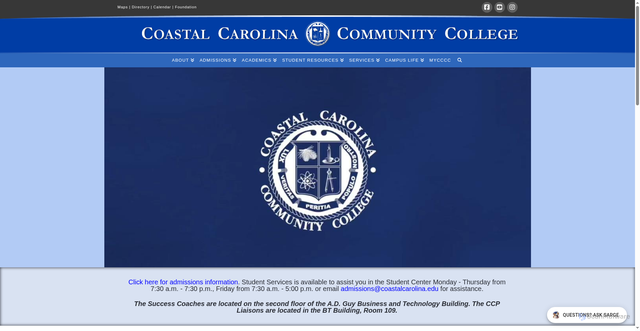 Security scan screenshot of https://coastalcarolina.edu/