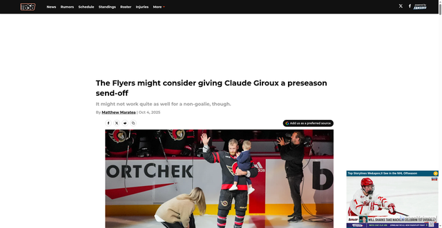 Security scan screenshot of https://broadstreetbuzz.com/the-flyers-might-consider-giving-claude-giroux-a-preseason-send-off