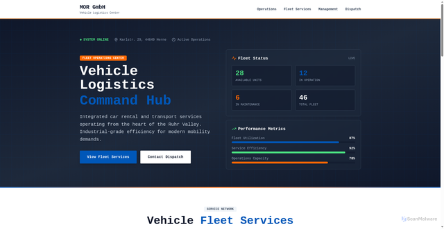 Security scan screenshot of https://morgmbh.com/