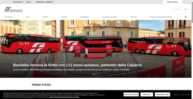 Security scan screenshot of https://www.fsbusitalia.it/