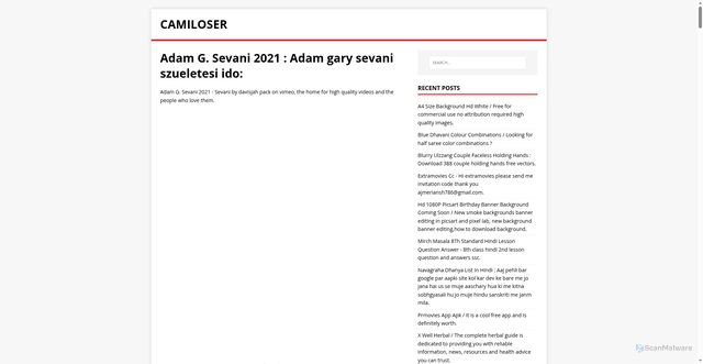 Security scan screenshot of https://resolima.pages.dev/posts/adam-g-sevani-2021/