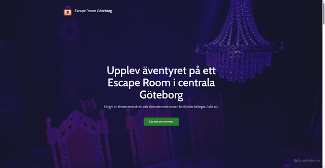 Security scan screenshot of https://xn--escaperoom-gteborg-o3b.se