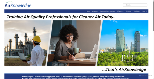 Security scan screenshot of https://airknowledge.gov/