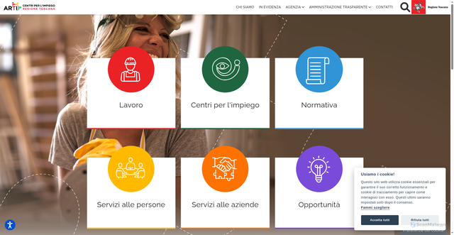 Security scan screenshot of https://arti.toscana.it/