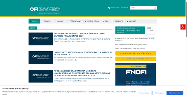 Security scan screenshot of https://www.fnofi.it/ofi-veneto-settentrionale/