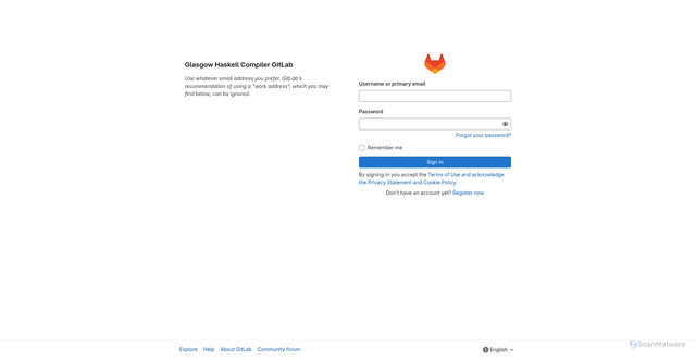 Security scan screenshot of https://gitlab.haskell.org