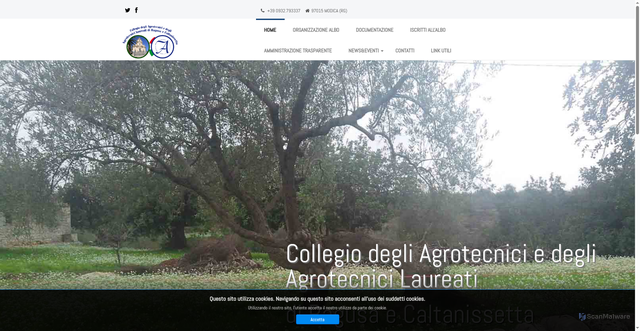 Security scan screenshot of https://www.agrotecniciragusa.it/