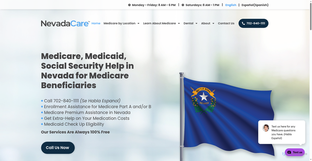 Security scan screenshot of https://www.nevadamedicare.com/