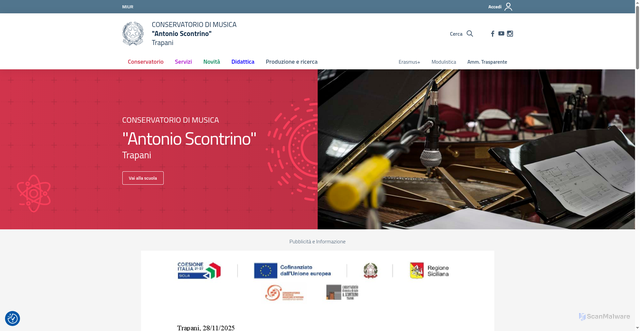 Security scan screenshot of https://www.constp.it/