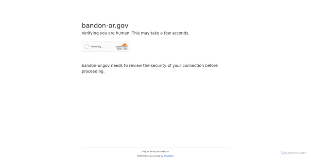 Security scan screenshot of https://bandon-or.gov/