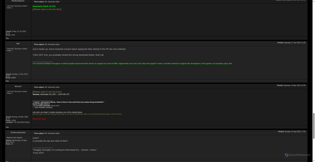 Security scan screenshot of https://cs.rin.ru/forum/viewtopic.php?p=1595201#p1595201