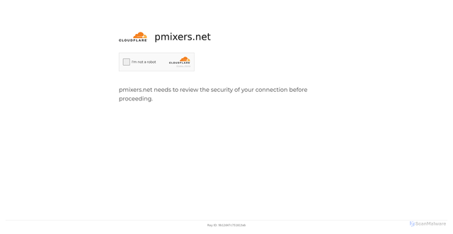 Security scan screenshot of https://pmixers.net