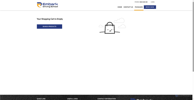 Security scan screenshot of https://bookings.embarkdrivingschool.au/Cart