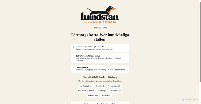 Security scan screenshot of https://hundstan.se
