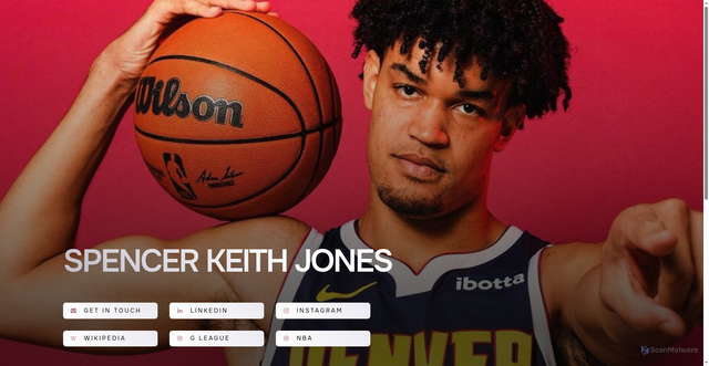 Security scan screenshot of https://spencerkeithjones.com/