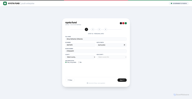Security scan screenshot of https://nyota-wjl9tpuqix.edgeone.app/