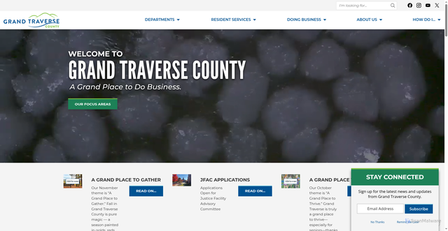 Security scan screenshot of https://gtcountymi.gov/